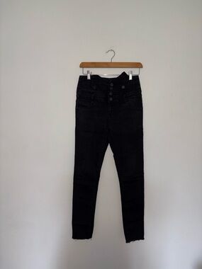 Max ~ Black Buttonfly Jeans